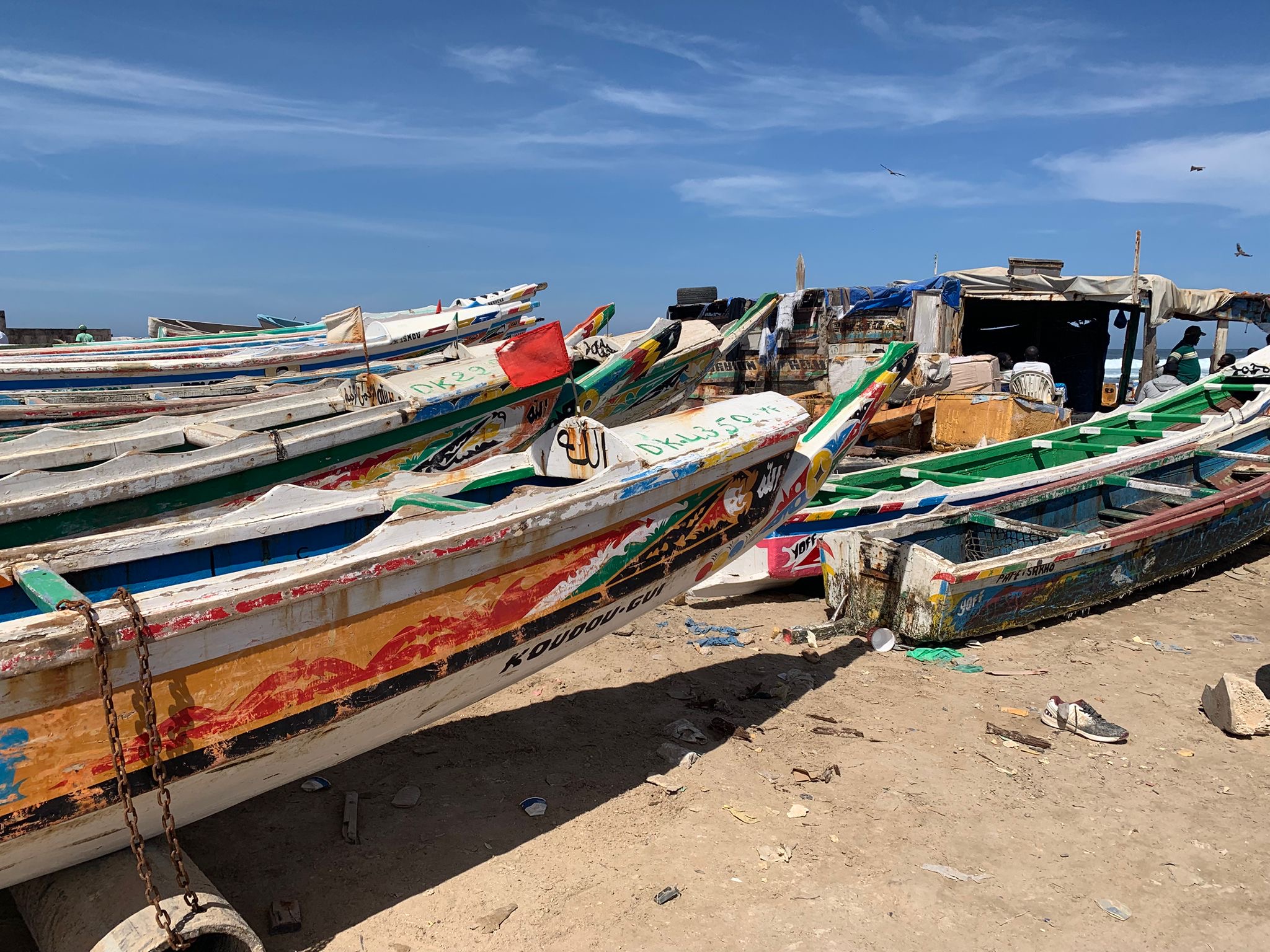 Fishing Boats on a Beach ©Laura Dozier